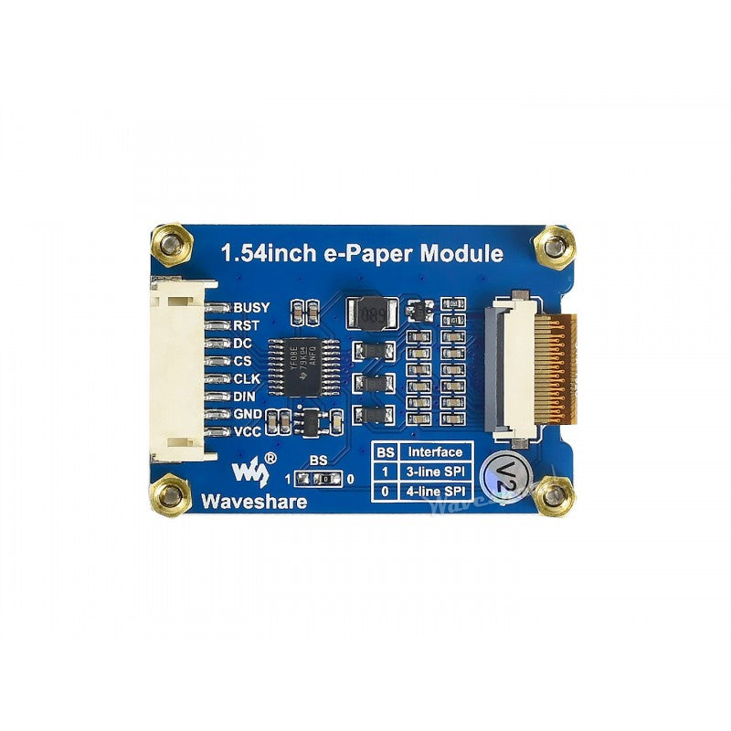1.54inch E-Ink display module 200x200, schwarz/weiß SKU: 12955