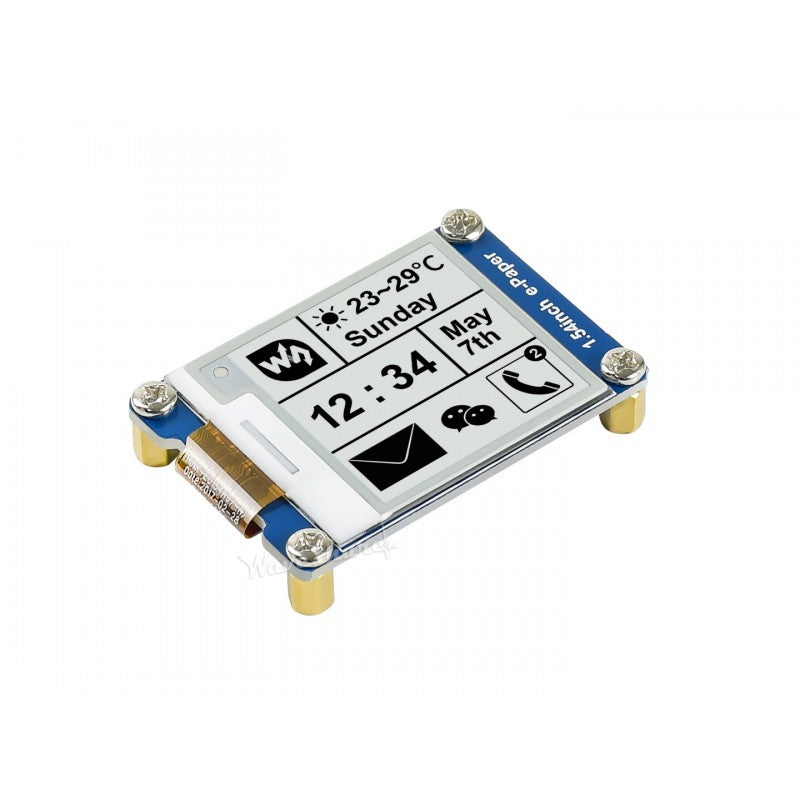 1.54inch E-Ink display module 200x200, schwarz/weiß SKU: 12955
