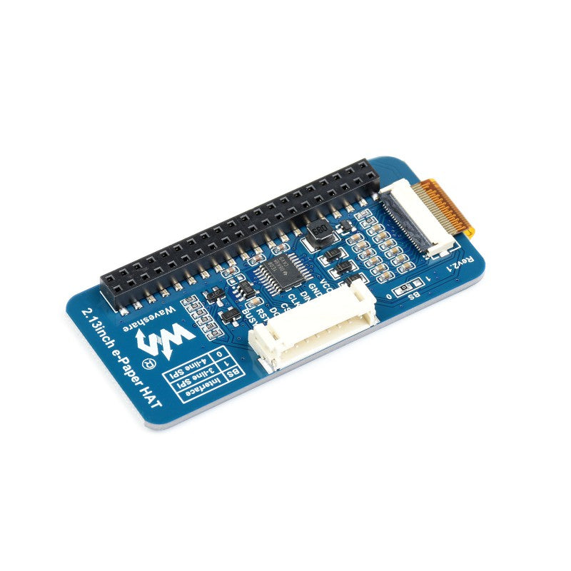 2.13inch E-Ink display HAT 250x122, Black/White, SKU: 12915