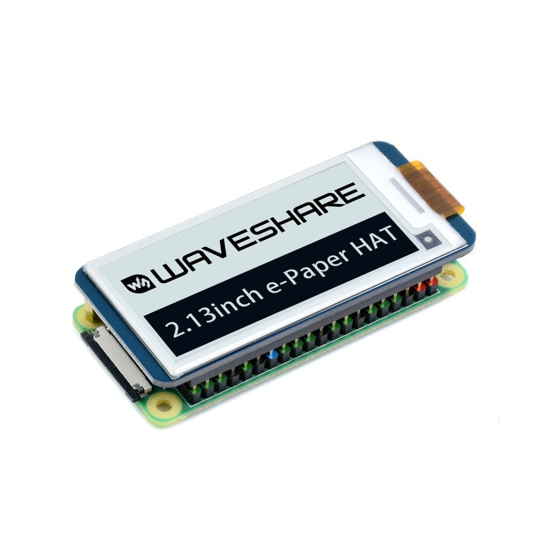 2.13inch E-Ink display HAT 250x122, Black/White, SKU: 12915
