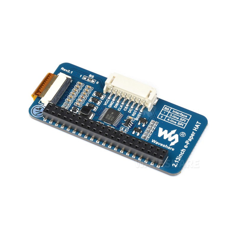 2.13inch E-Paper HAT (B), 250x122, Red/Black/White, SPI Interface SKU: 13448