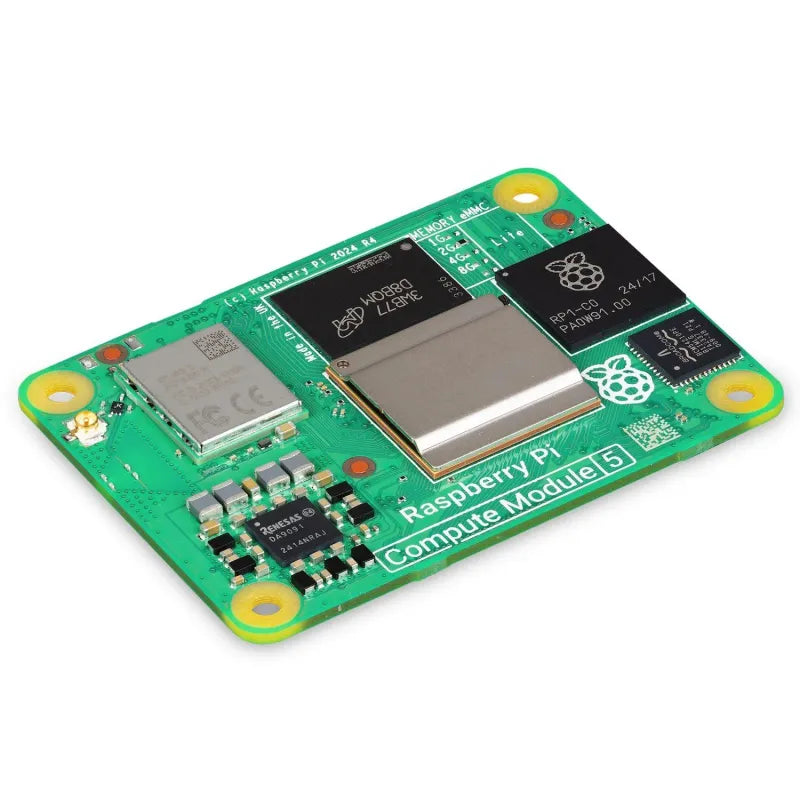 Raspberry Pi Compute Module 5, 8GB, 64 GB eMMC, WLAN & Bluetooth CM5108064