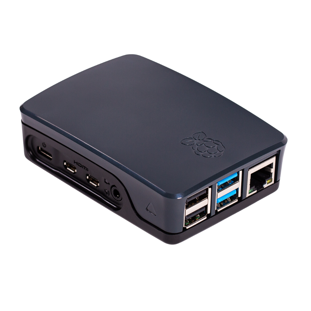 Offizielles Gehäuse für Raspberry Pi 4 (schwarz/grau)
