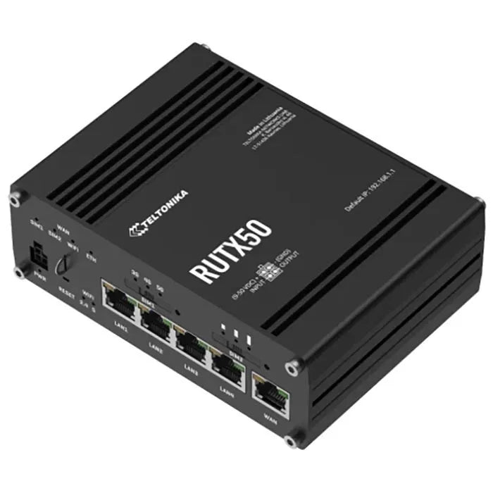 Teltonika RUTX50 WLAN-Router 5G 3300 Mbit/s 5G, 867 Mbit/s, Wi-Fi 5 Dualband, Mesh, MU-MIMO
