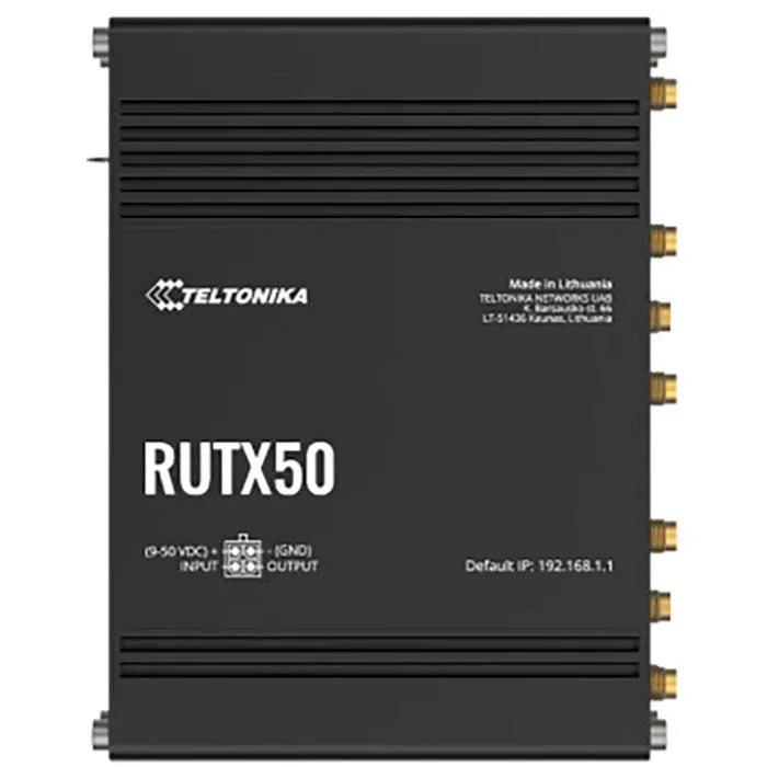 Teltonika RUTX50 WLAN-Router 5G 3300 Mbit/s 5G, 867 Mbit/s, Wi-Fi 5 Dualband, Mesh, MU-MIMO