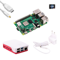 Raspberry Pi 4 Starter Kit 8GB RAM – Offizielles Bundle mit Gehäuse, Netzteil, 128GB MicroSD und HDMI-Kabel