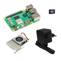 Raspberry Pi 5, 4GB Bundle, Aktiv Kühler, Netzteil 27 W, 64GB MicroSD