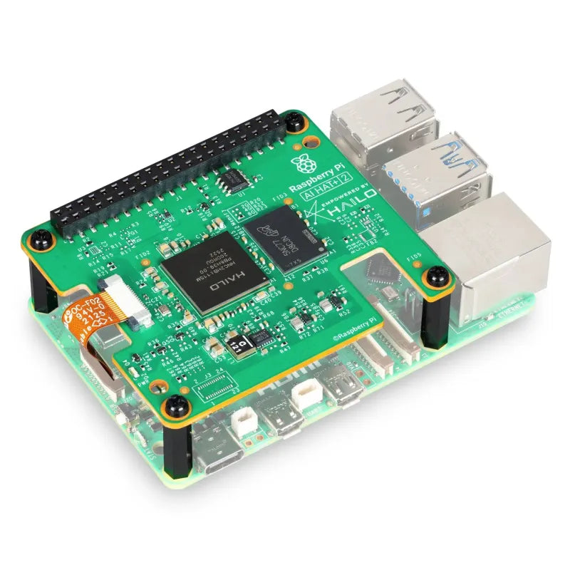 Raspberry Pi AI HAT+ 2, 40 TOPS, Hailo 10H Accelerator