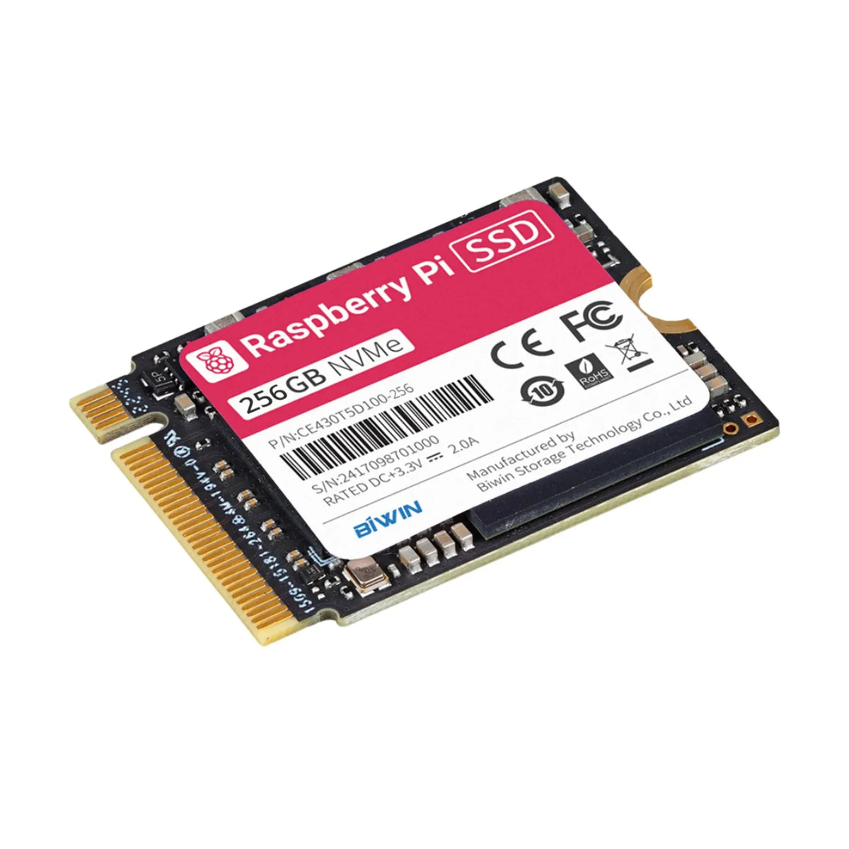 Raspberry Pi SSD 256 GB – Offizielle NVMe-SSD