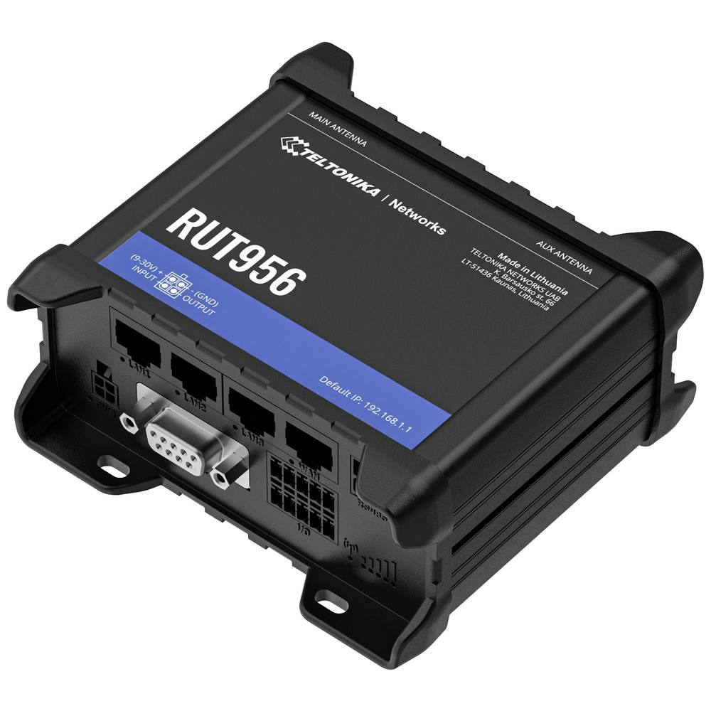 Teltonika RUT956 WLAN-Router 4G LTE, bis 150 Mbit/s LTE,150 Mbit/s, Wi-Fi 4