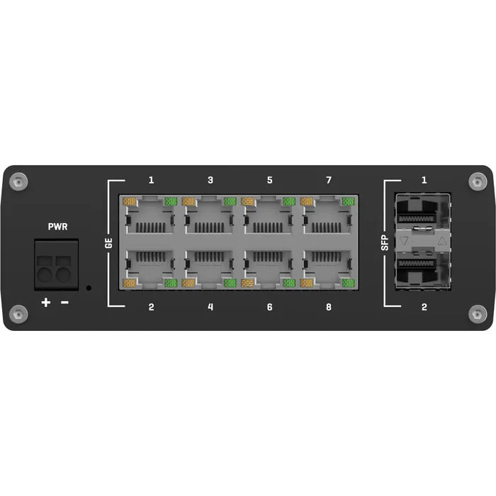 Teltonika Switch Gigabit TSW210, 8-port, 1 Gbit/s, 2x SFP