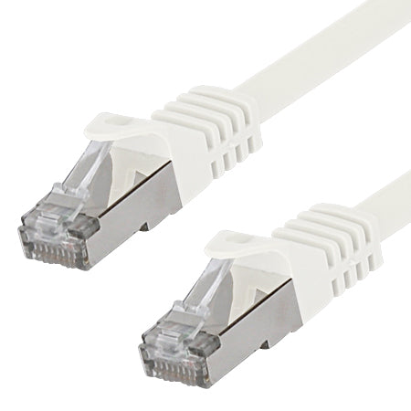Patchkabel Cat.7 LAN Kabel RJ45 Cat.6a Stecker weiß 7,5 m