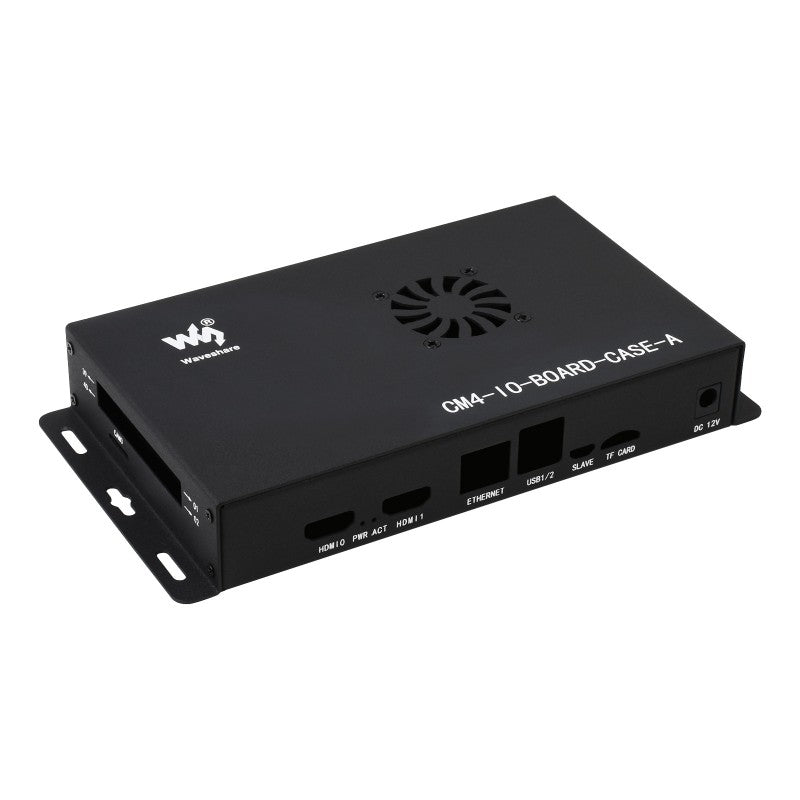 Metal Gehäuse für offizielles Raspberry Pi Compute Module 4 IO Board mit Kühler, SKU: 19195