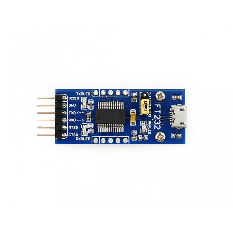 FT232 USB UART Board (micro), USB To TTL (UART) Communication Module SKU: 11324