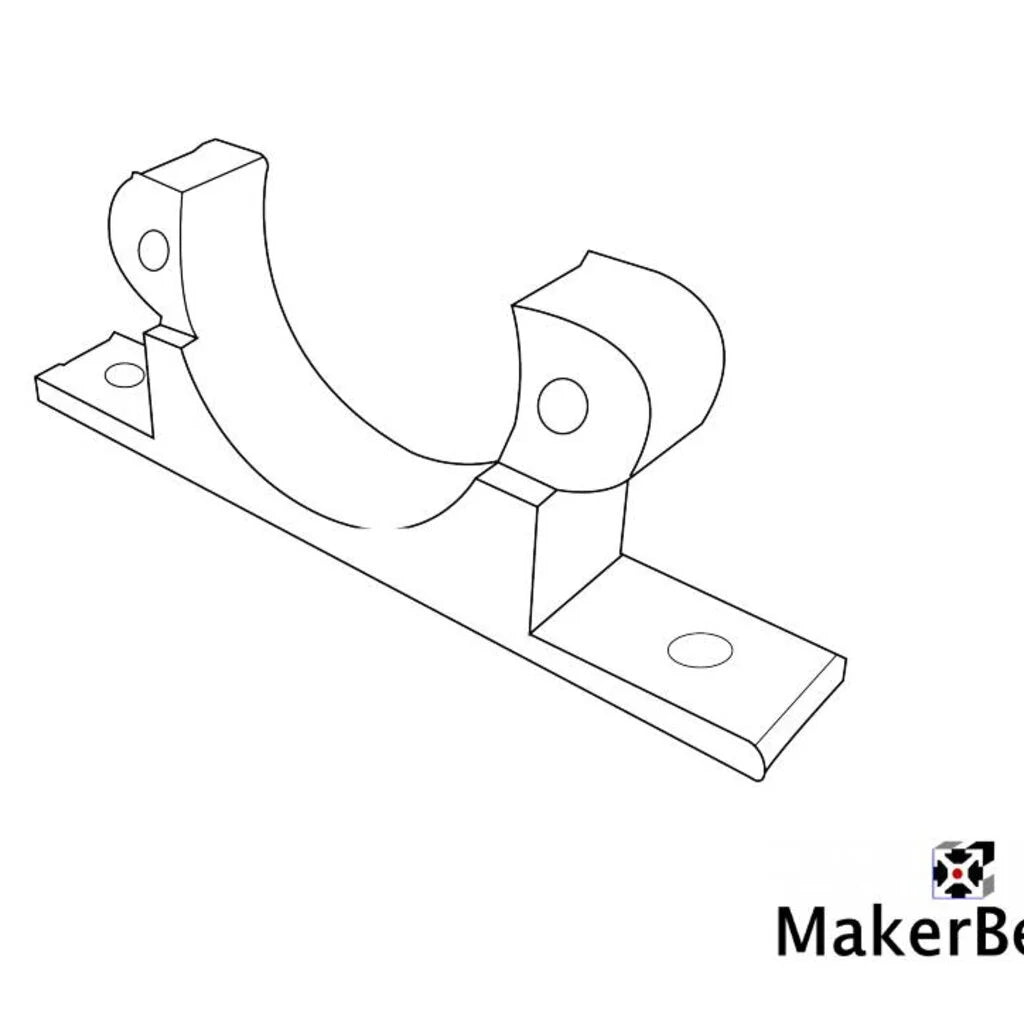 MakerBeam - 10x10mm kompakte Motorhalterung für kleine Schrittmotoren, 1 Stück