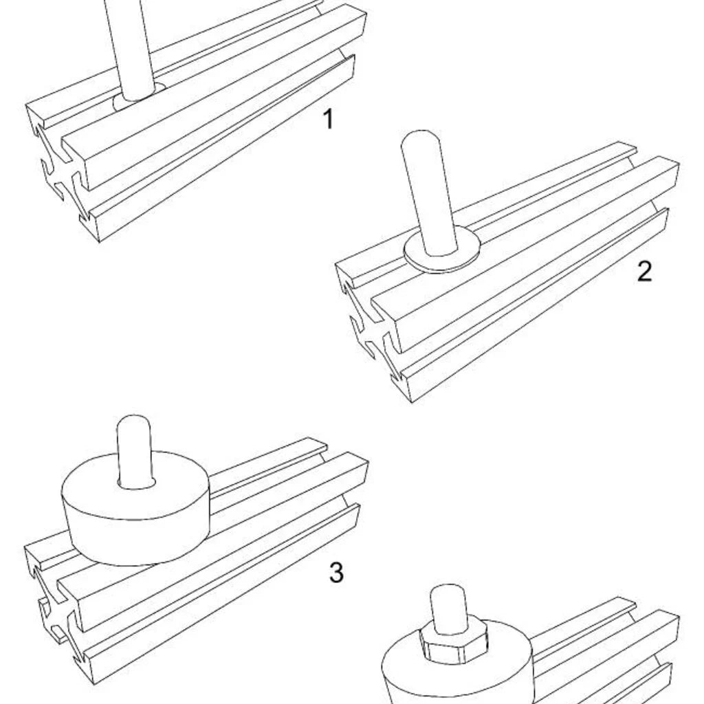 MakerBeam - 10x10mm M3 Kugellager, 10 Stück