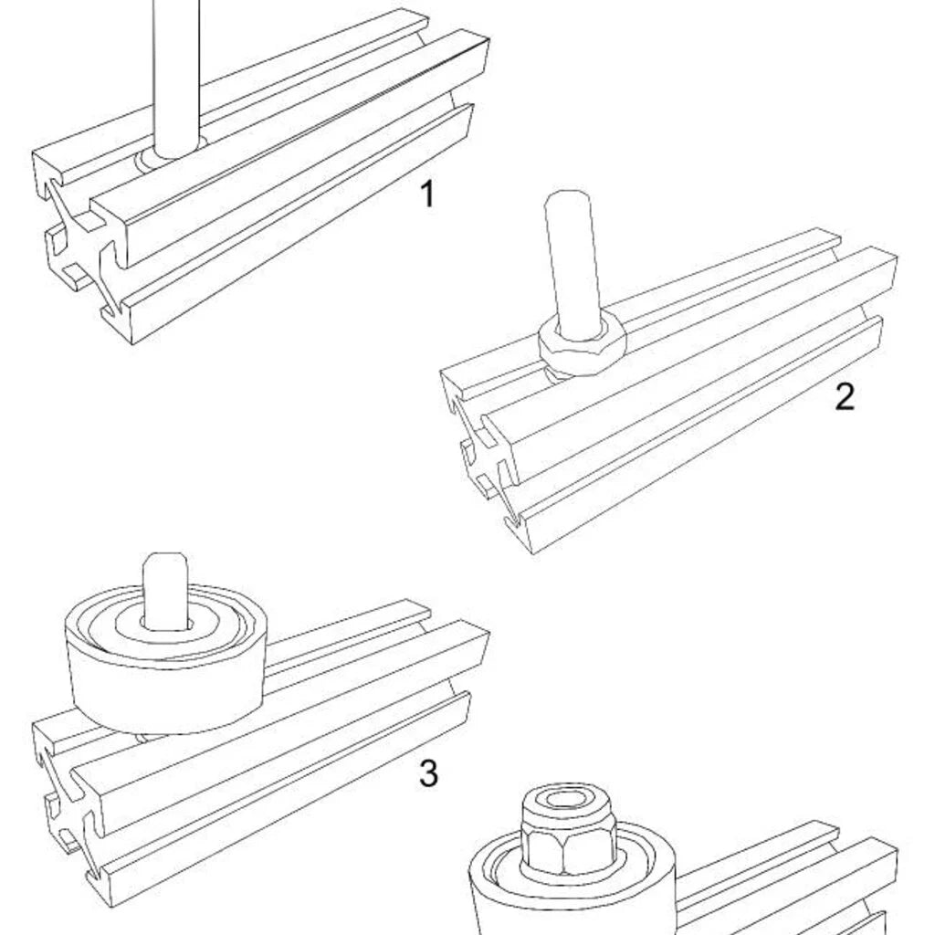MakerBeam - 10x10mm M3 Kugellager, 10 Stück