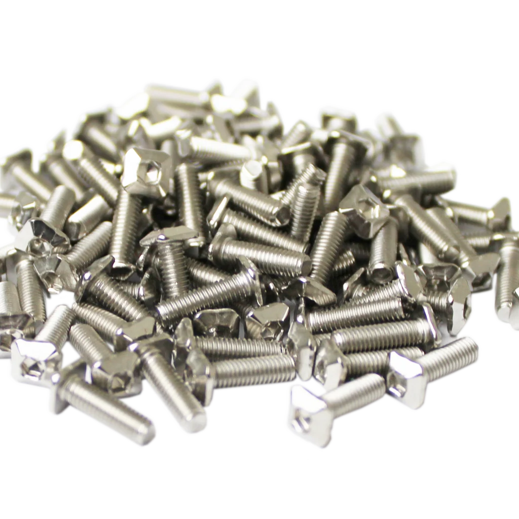 MakerBeam - 10x10mm M3 10mm quadratische Schrauben mit Sechskantloch, 100 Stück