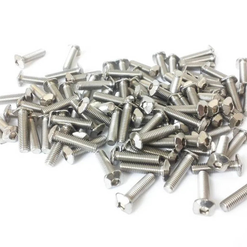 MakerBeam - 10x10mm M3 12mm quadratische Schrauben mit Sechskantloch, 100 Stück