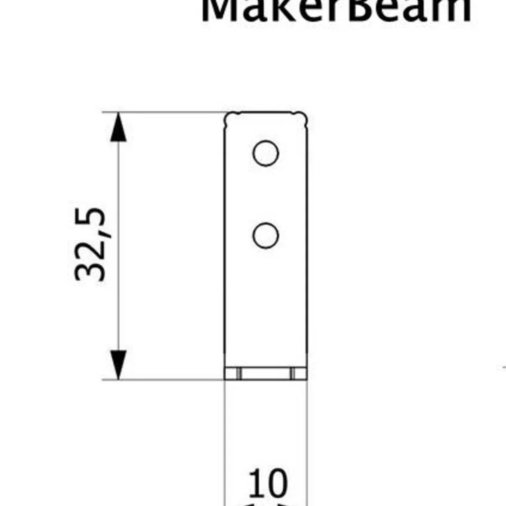 MakerBeam - 10x10mm Eckhalterungen, 12 Stück