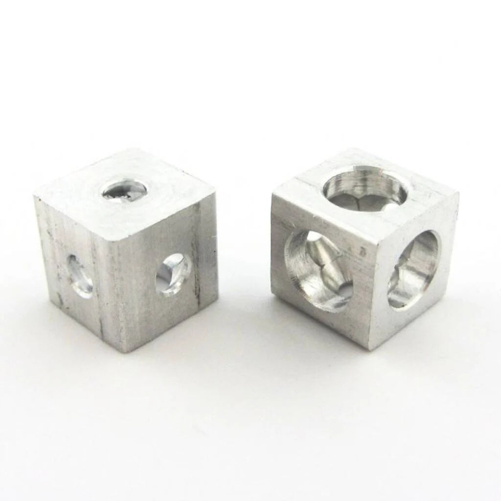 MakerBeam - 10x10mm Eckwürfel Silber, 12 Stück