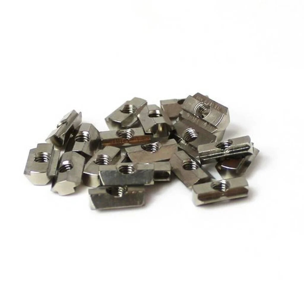 MakerBeam - 10x10mm T-Schlitz-Muttern mit Schrauben, 25 Stück