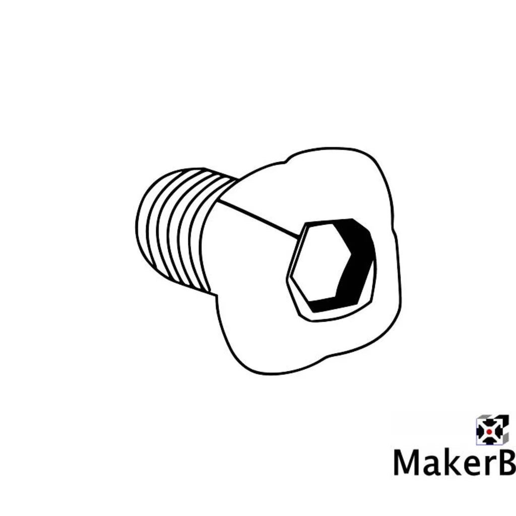 MakerBeam - 10x10mm M3, 6 mm quadratische Schrauben mit Sechskantloch, 250 Stück