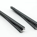 MakerBeam - 10x10mm, 4 Stück, 300mm, Schwarz, eloxiert