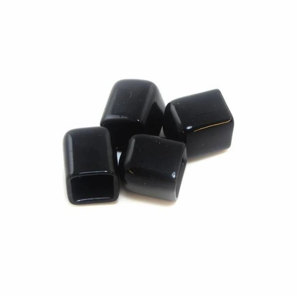 MakerBeam - 10x10mm Vinyl-Endkappen Schwarz, 4 Stück