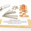 MakerBeam - 10x10mm Scharnierlager, 5 Stück