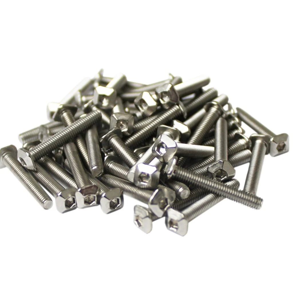 MakerBeam - 10x10mm M3 20mm quadratische Schrauben mit Sechskantloch, 50 Stück