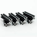 MakerBeam - 10x10mm, 8 Stück, 40mm, Schwarz, eloxiert