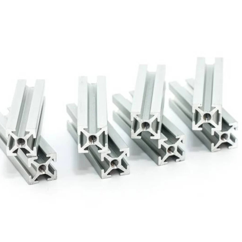 MakerBeam - 10x10mm, 8 Stück, 40mm, Silber, eloxiert