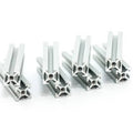 MakerBeam - 10x10mm, 8 Stück, 40mm, Silber, eloxiert