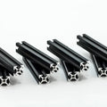 MakerBeam - 10x10mm, 8 Stück, 60mm, Schwarz, eloxiert