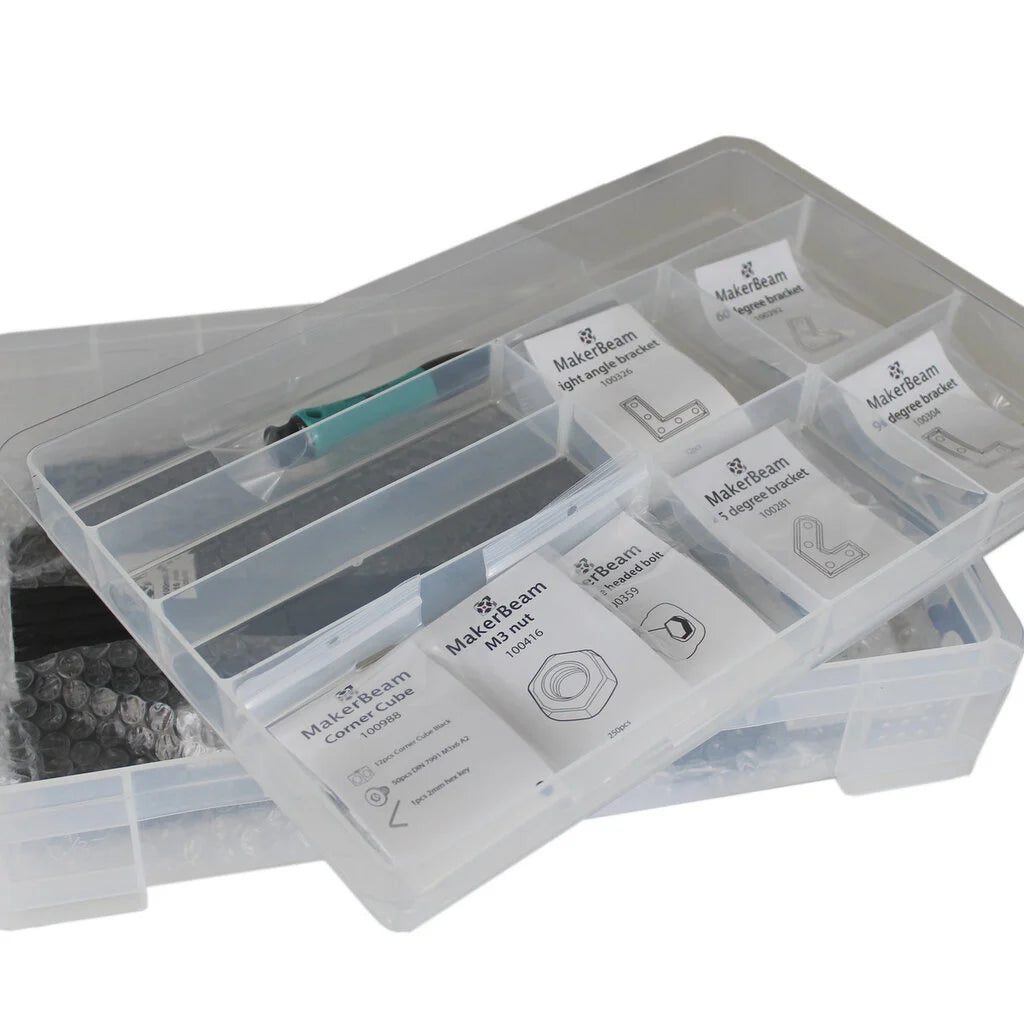 MakerBeam - 10x10mm Black Premium MakerBeam Starter Kit