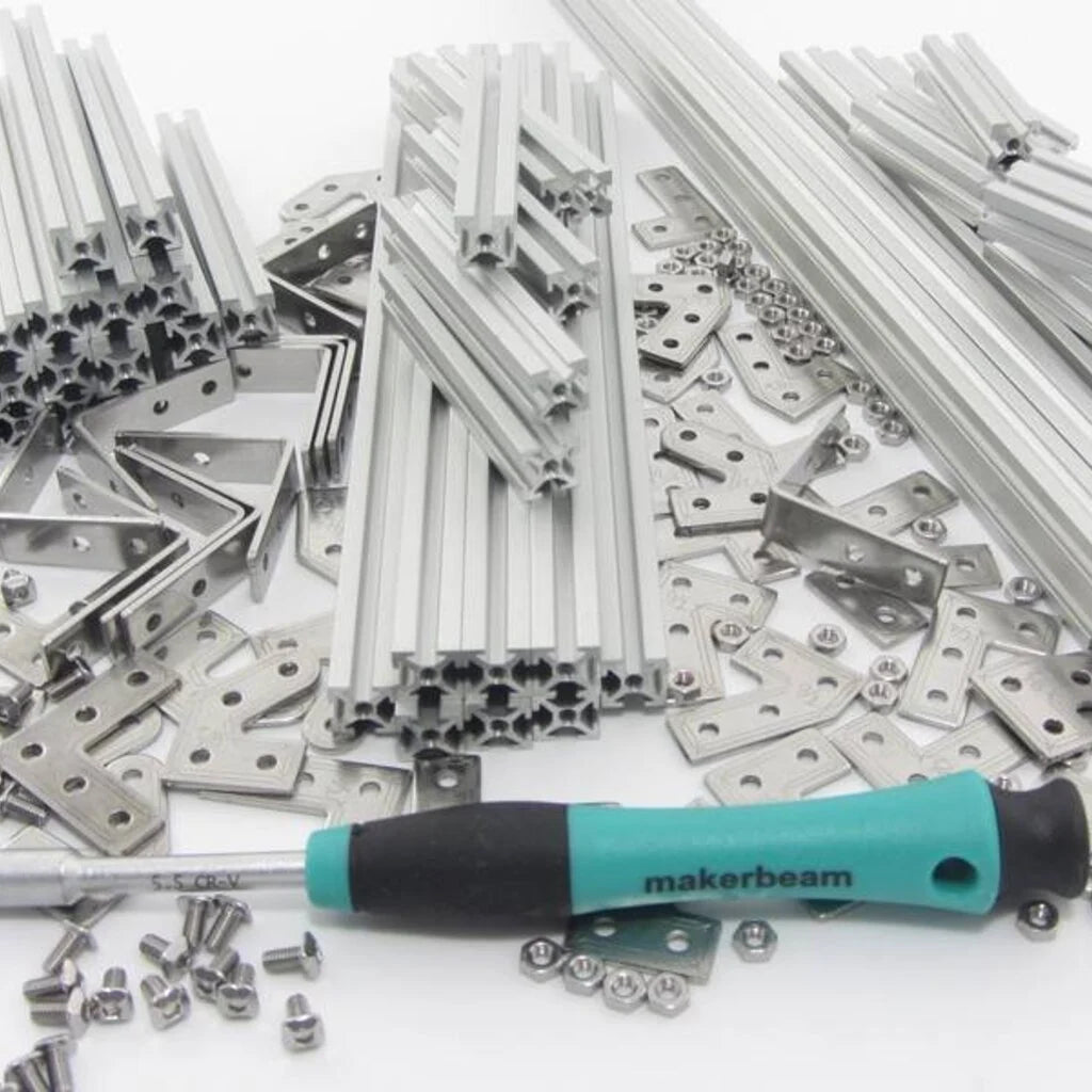 MakerBeam - 10x10mm Silber Premium MakerBeam Starter Kit