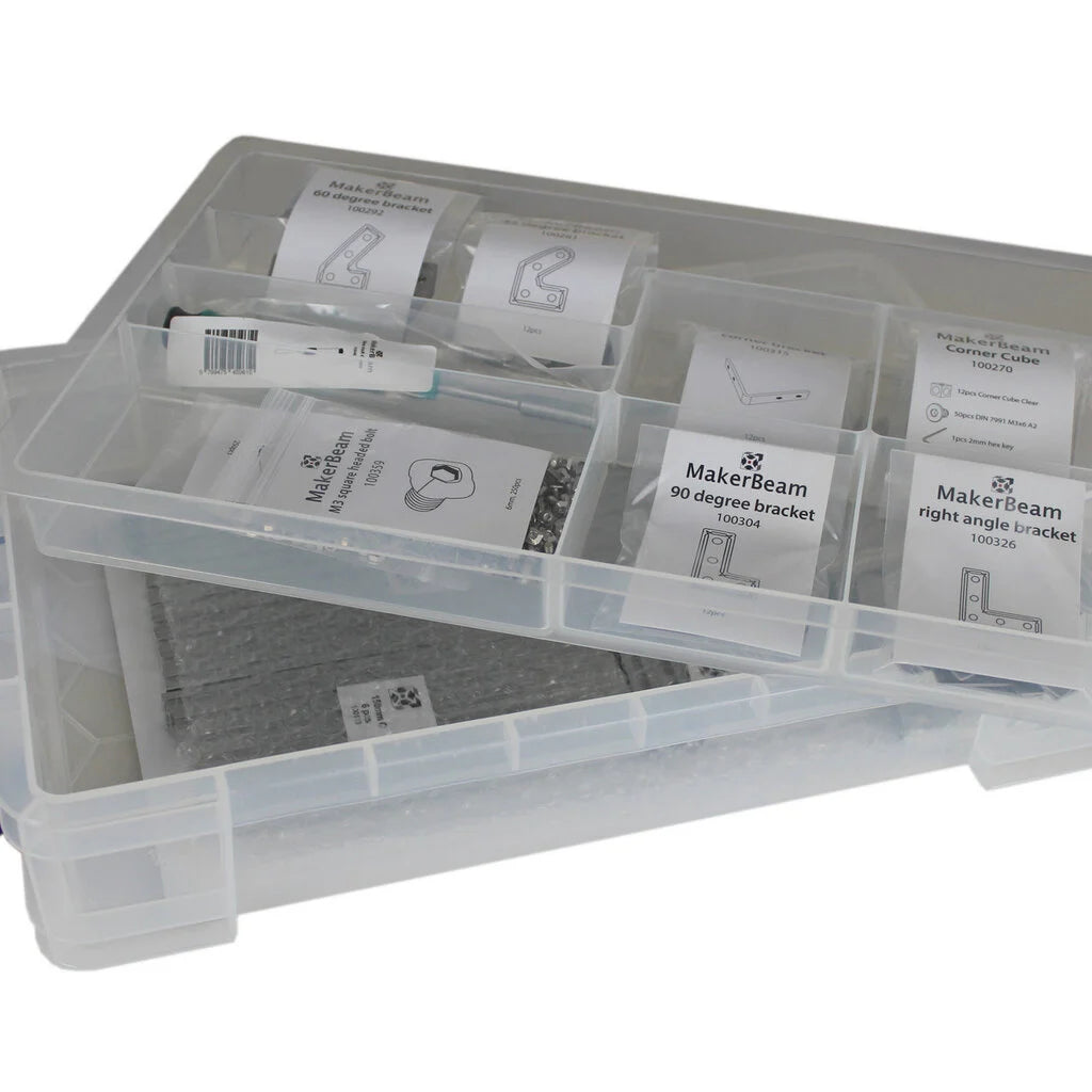 MakerBeam - 10x10mm Silber Premium MakerBeam Starter Kit