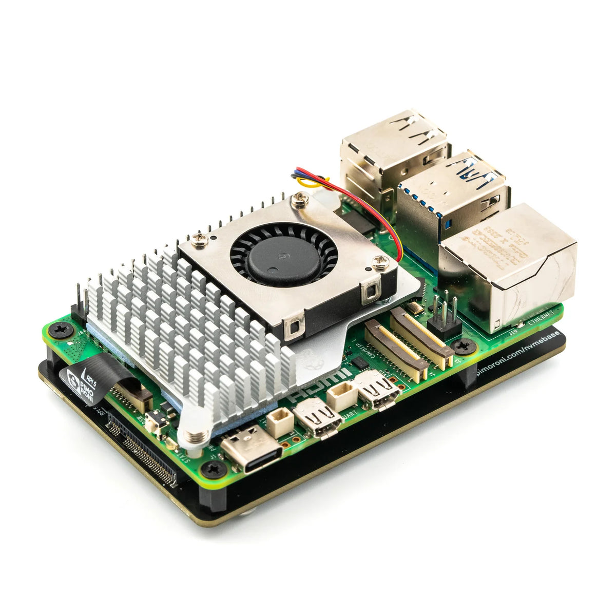 Pimoroni NVMe Base für Raspberry Pi 5, PCIe, M-Key NVMe SSD Unterstützung