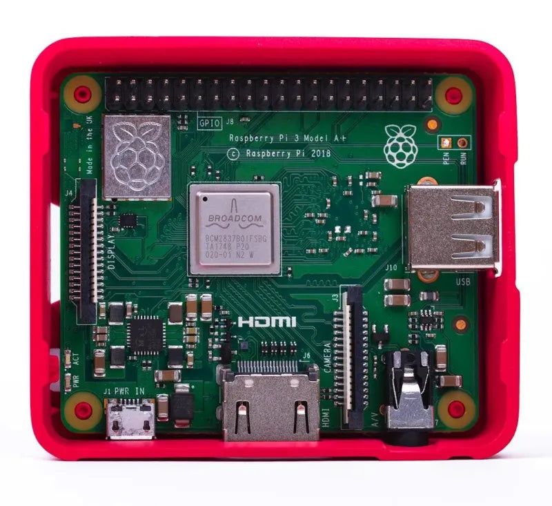 offizielles Raspberry Pi 3 Modell A+ Gehäuse – Rot/Weiß